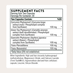 Close-up of capsules highlighting easy daily dosing and plant-based antioxidants.