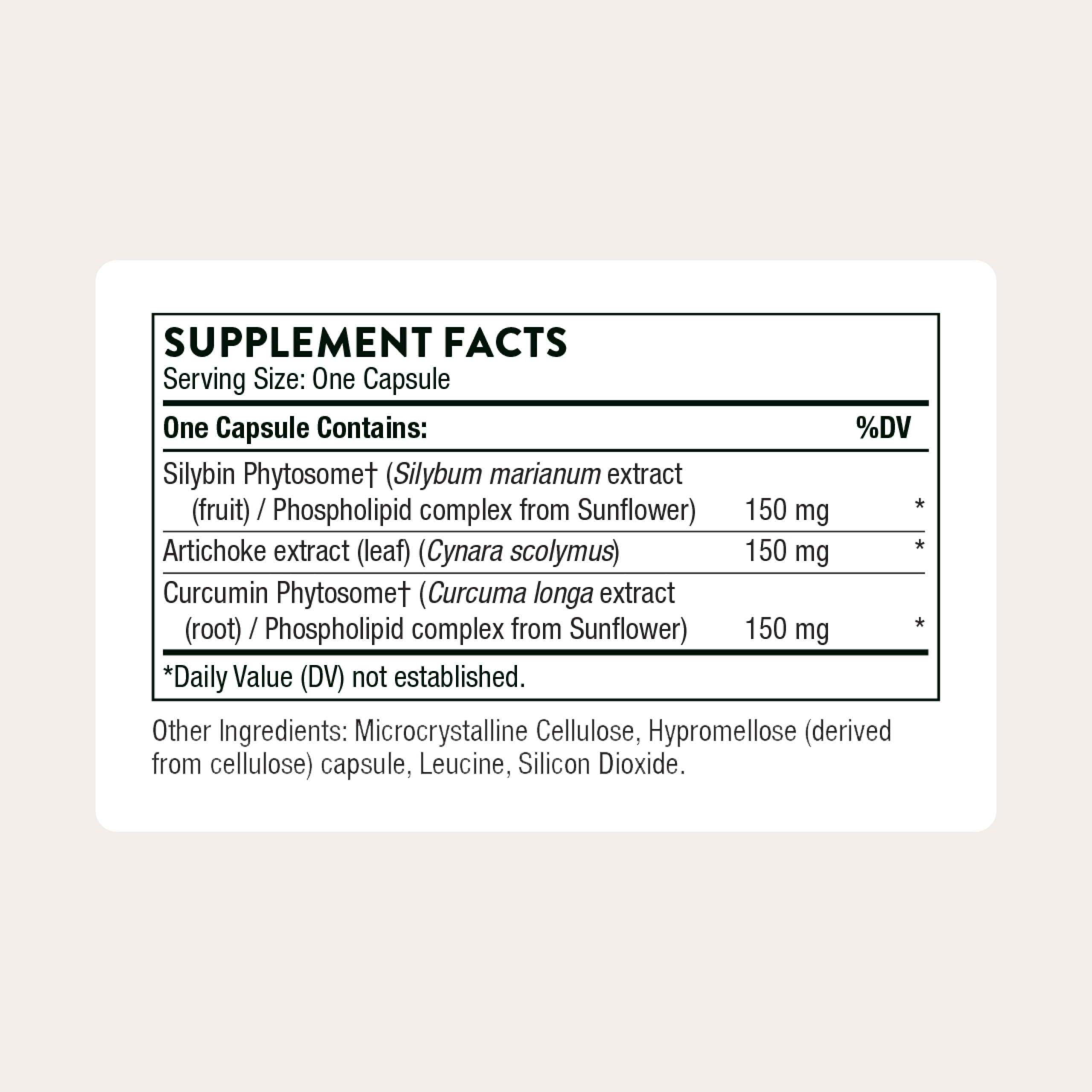 Thorne S.A.T. artichoke capsules bottle signaling fatty liver support