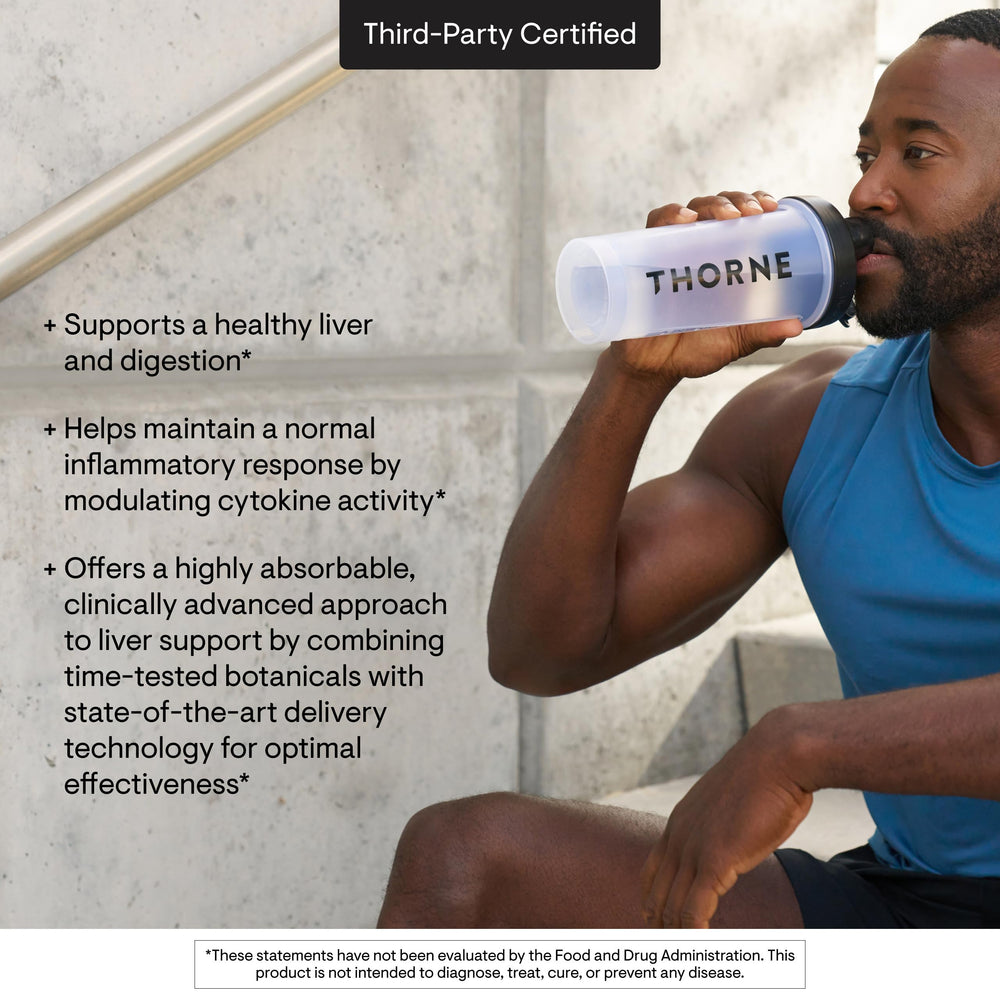 Thorne S.A.T. third-party certification seal confirms product integrity