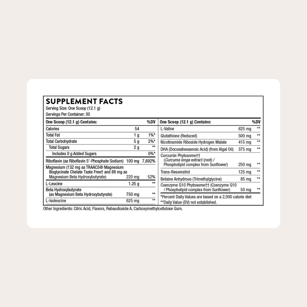 THORNE SynaQuell+ pour shot shows convenient daily dosage.