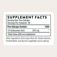 Close-up of THORNE gelcaps highlights a clean, gluten-free formula.