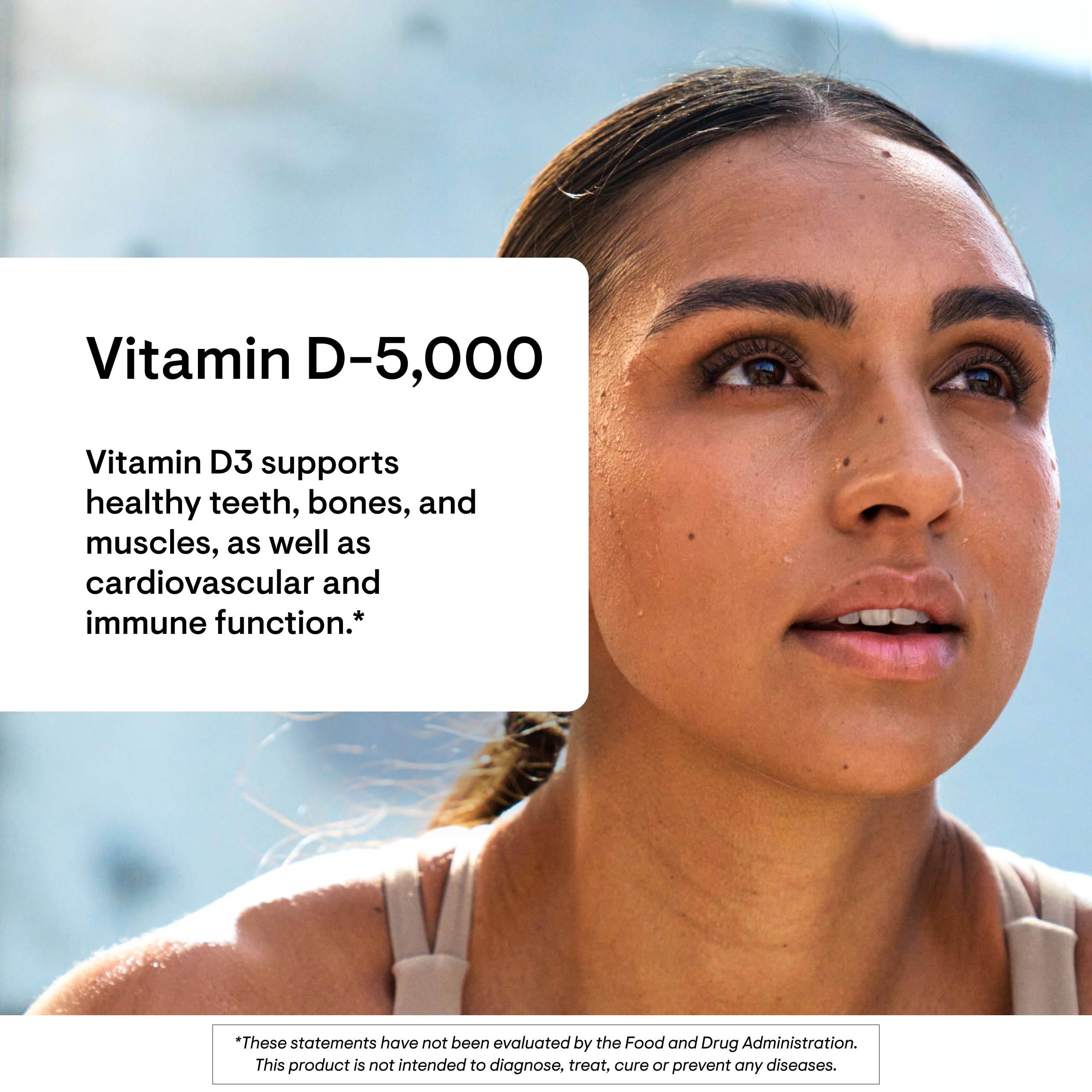THORNE Vitamin D-5000 capsules close-up highlighting softgels and dairy-free formula for easy daily use.
