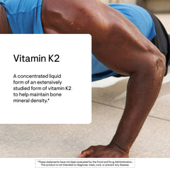 THORNE Vitamin K2 Liquid serving drops ready for simple self-dosing and routine integration.