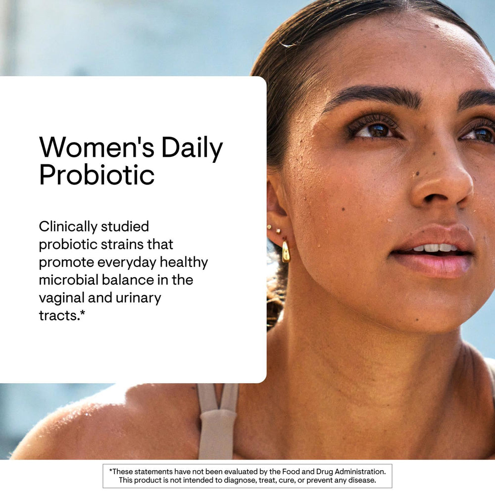 THORNE Women's Daily Probiotic capsules closeup for convenient capsules.