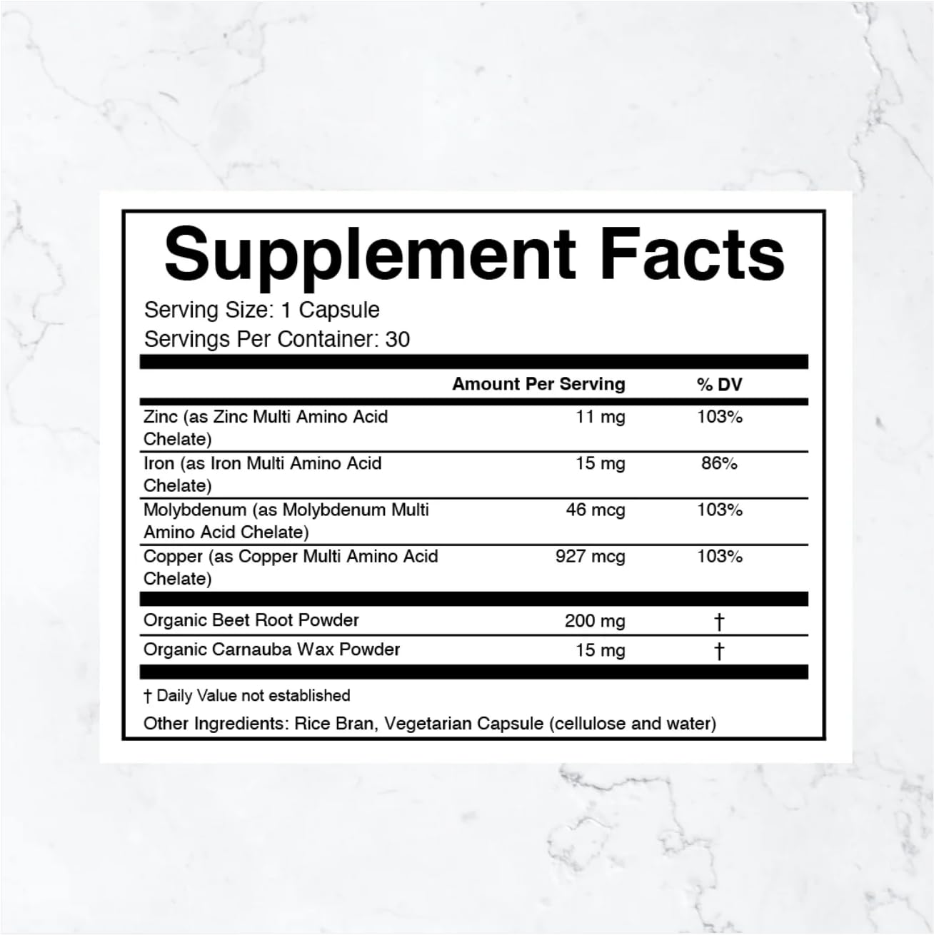 THREAD Performance Daily Edge iron-minerals-chart graphic highlights nutrients for activity.