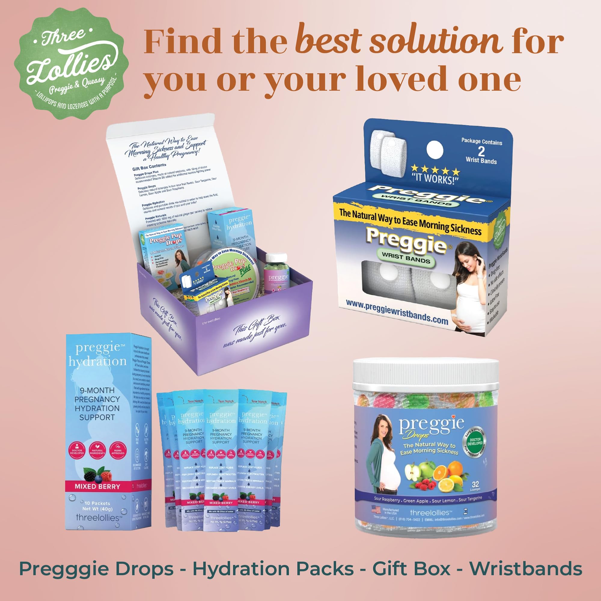 Three Lollies Preggie Drops Plus soothe dry mouth with bright lemon flavor