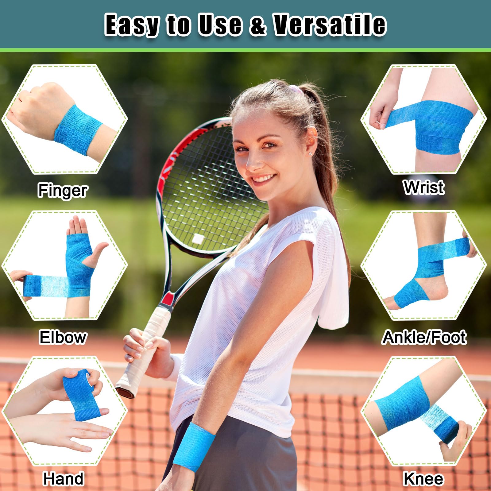 Threlaco 2-inch wrap on wrist demonstrates quick, secure wrapping.