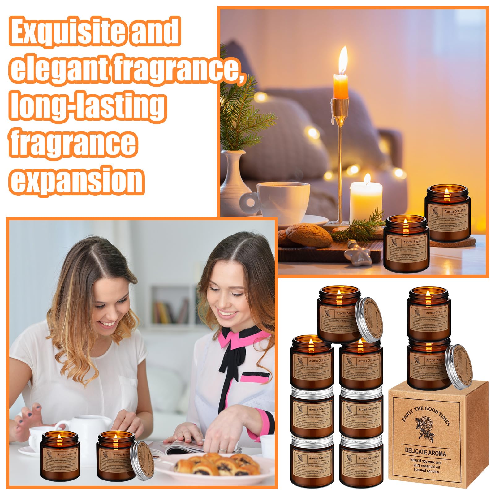 Threlaco gift-ready candles with elegant packaging for celebrations.