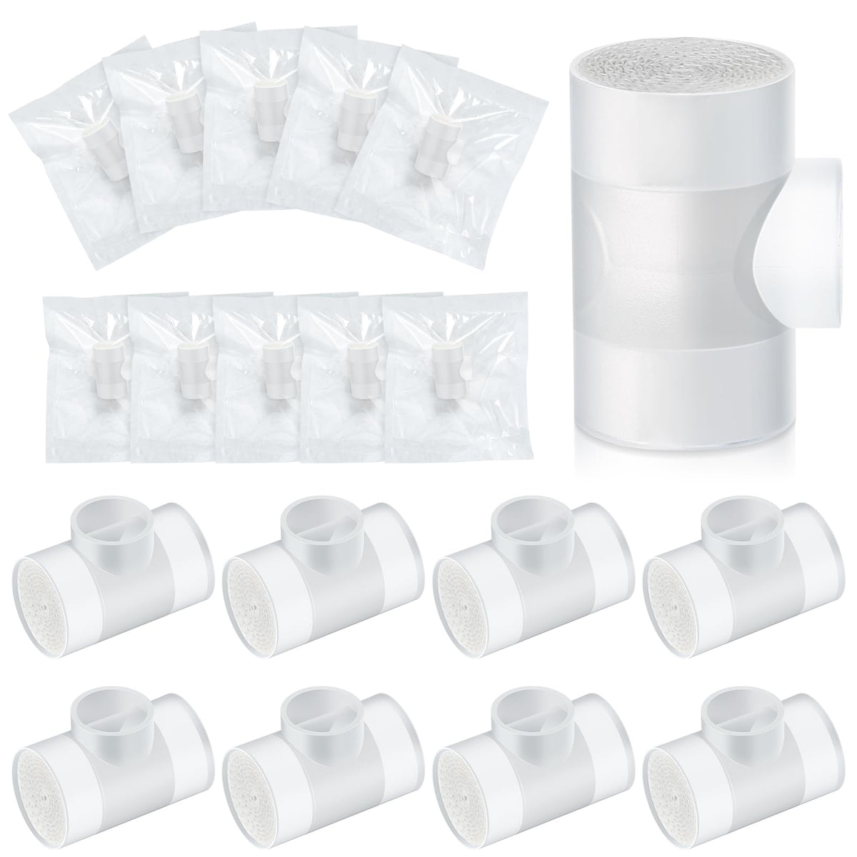 Threlaco tracheostomy HME 36-pack in individual packaging for purity.