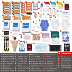 THRIAID CPR shield and gloves for barrier protection.