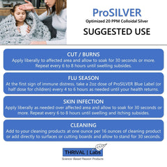 USA-made ProSILVER bottle reflects quality and safety.