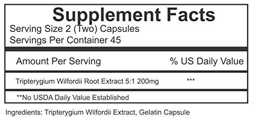 Thunder God Vine Root capsules close-up, premium herbal supplement for daily energy.
