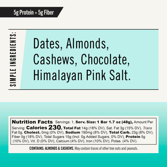 Thunderbird Bars chocolate almond butter sea salt ingredient close-up reveals wholesome components.