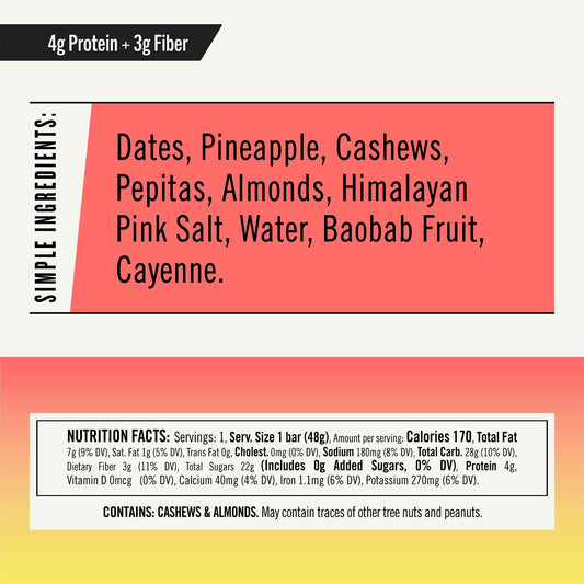Thunderbird Bars ingredients image highlights dates, nuts, chia for real-food fueling.
