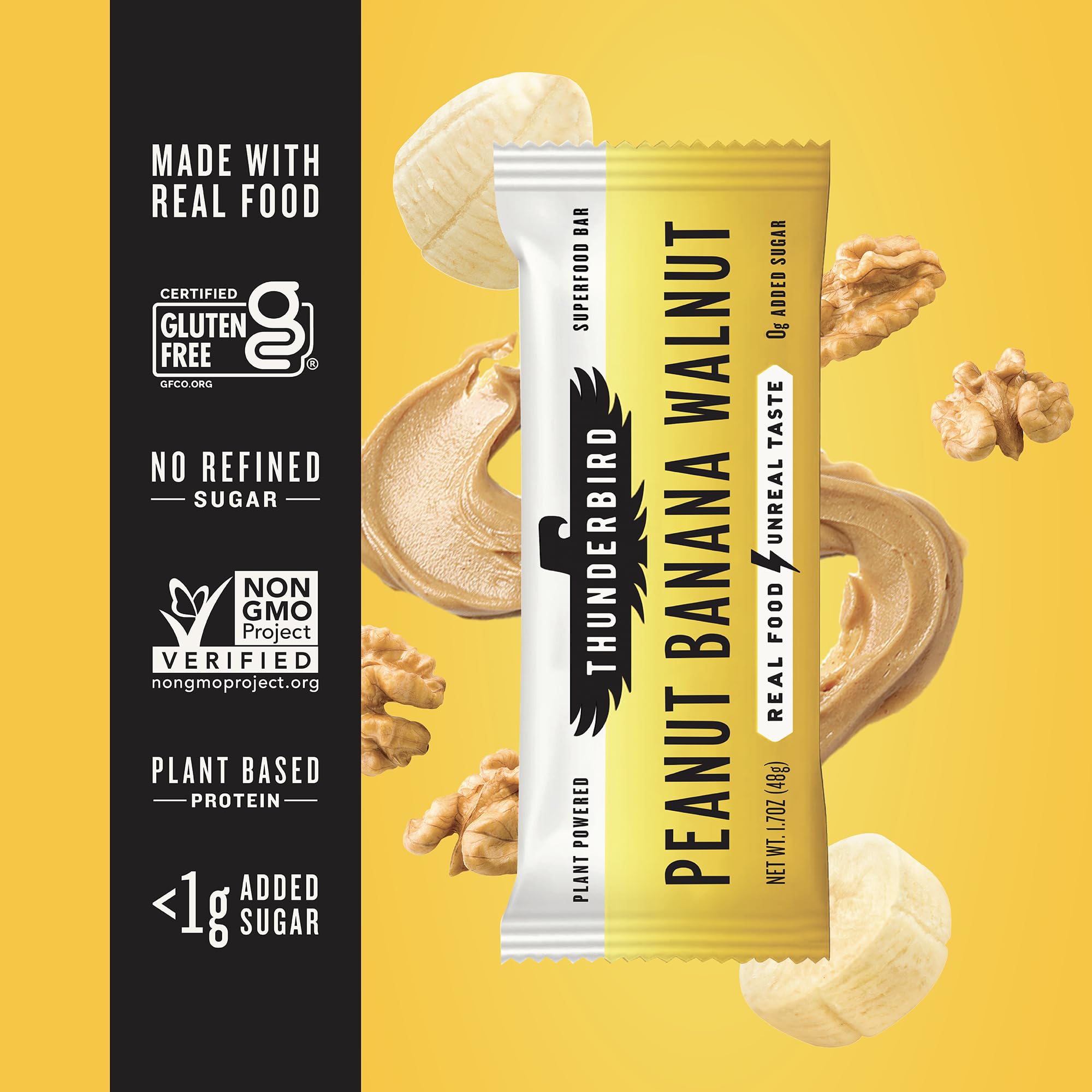 Thunderbird Bars family-friendly snack display invites all ages to try real food
