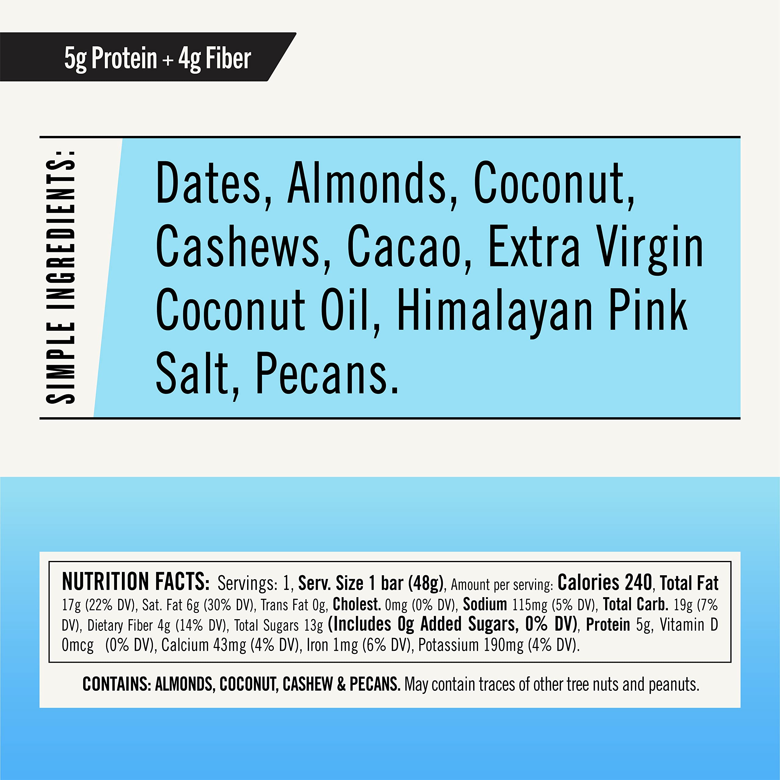 Thunderbird Bars gluten-free and paleo-certified label visible for quick nutritious snack.