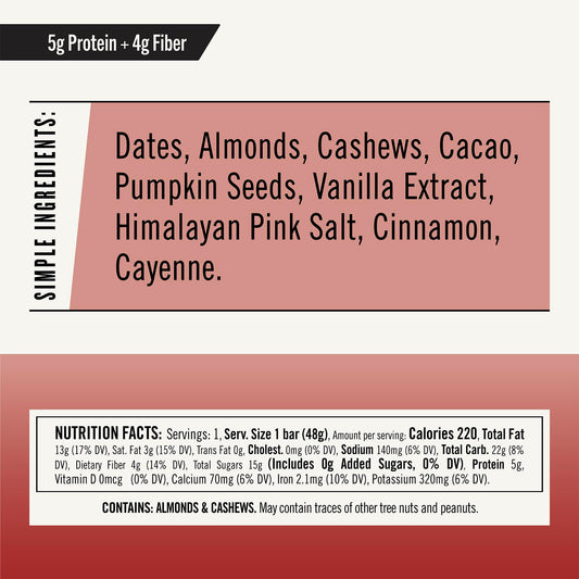 Thunderbird Bars gluten-free vegan ingredients closeup for nourishment