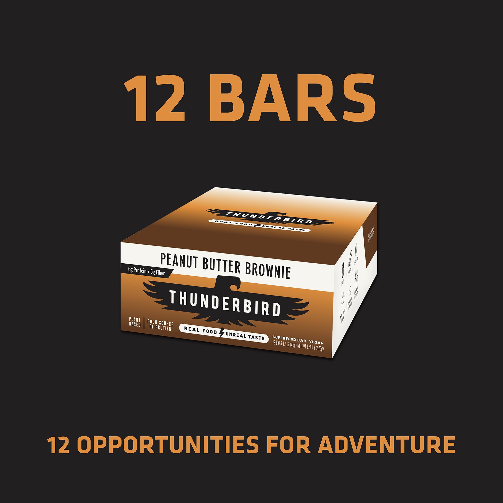 Thunderbird Bars energy snack ingredients: dates, nuts, chia for steady nourishment