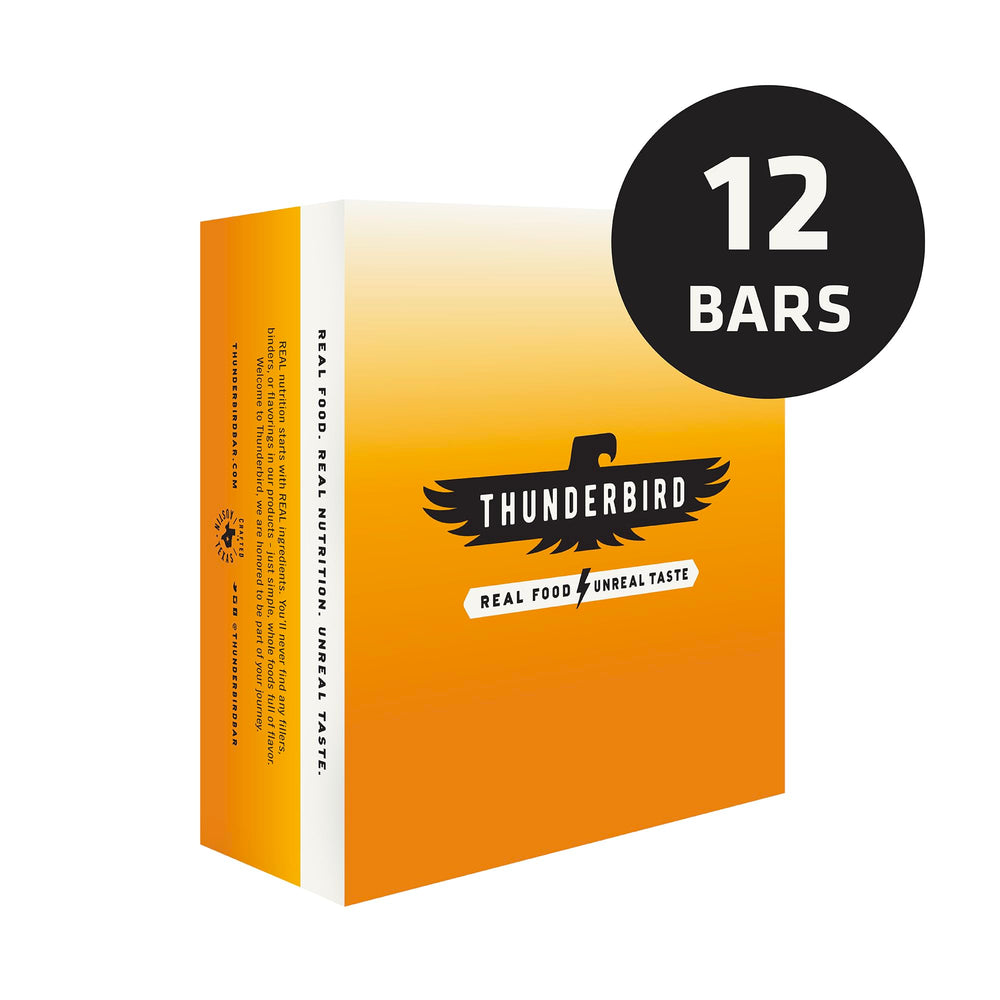No Added Sugar badge on Thunderbird Bars packaging.
