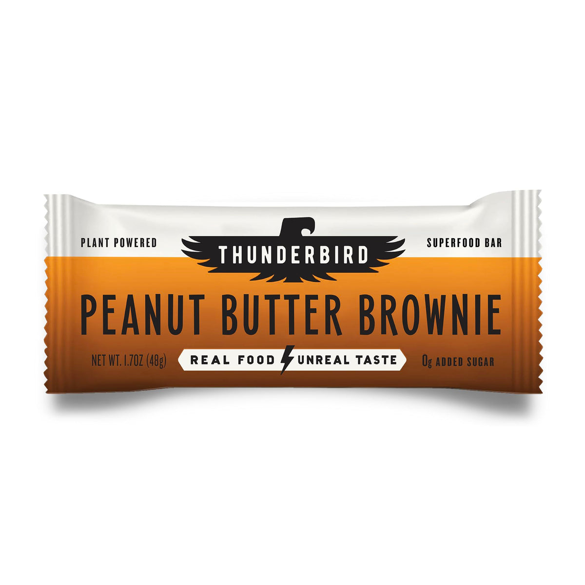 Thunderbird Bars Peanut Butter Brownie: gluten-free energy bar with protein for sustained vigor