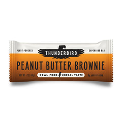 Thunderbird Bars Peanut Butter Brownie: gluten-free energy bar with protein for sustained vigor