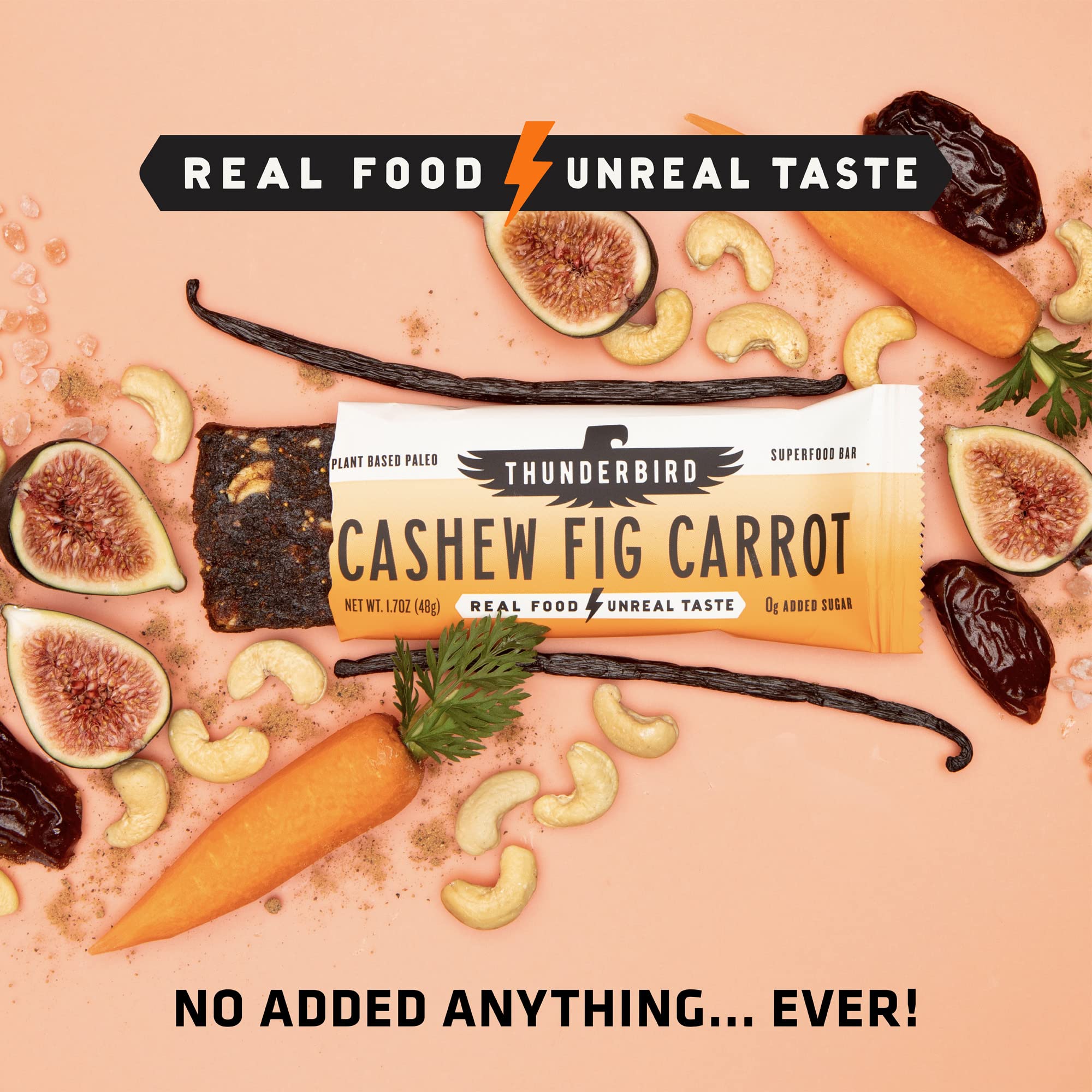 Thunderbird bar gluten-free packaging highlight dietary fit