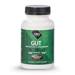 ThymoQuin gut health softgels bottle for daily digestive support.