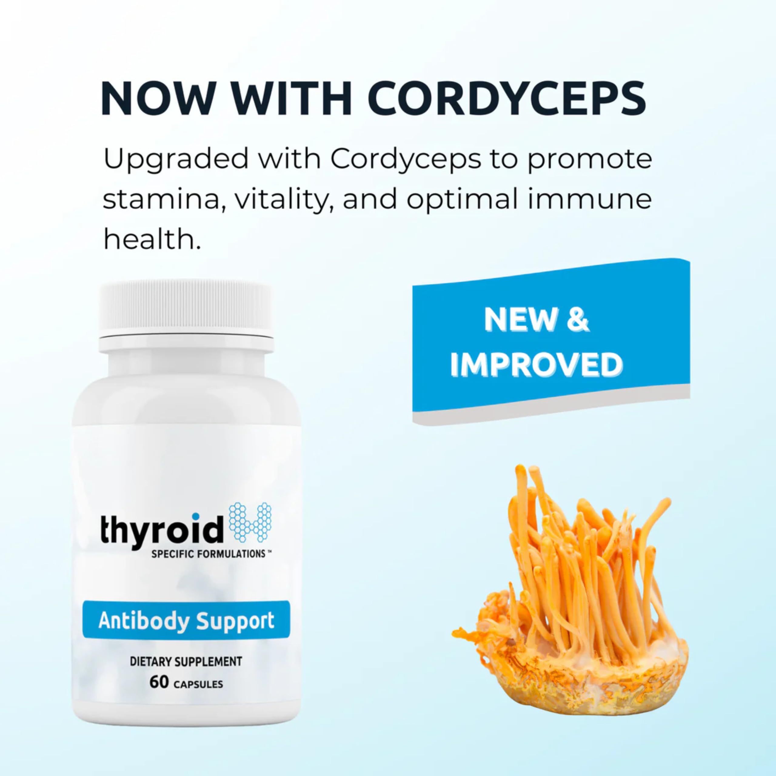 Thyroid Specific Formulations Antibody Support ingredients Nigella seed display, focusing on natural antibody reduction