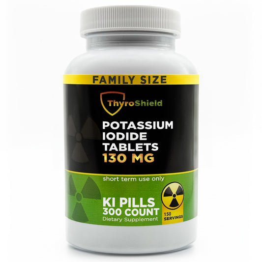 ThyroShield KI tablets bottle front for emergency preparedness