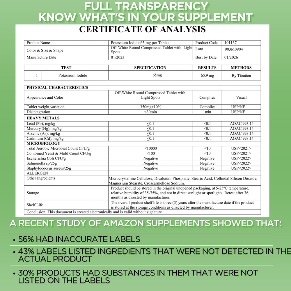 ThyroShield packaging shows USA-made, 300-count family size