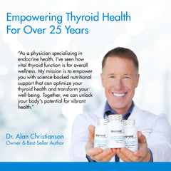 ThyroSoothe packaging box on a clean surface for a 30 day supply