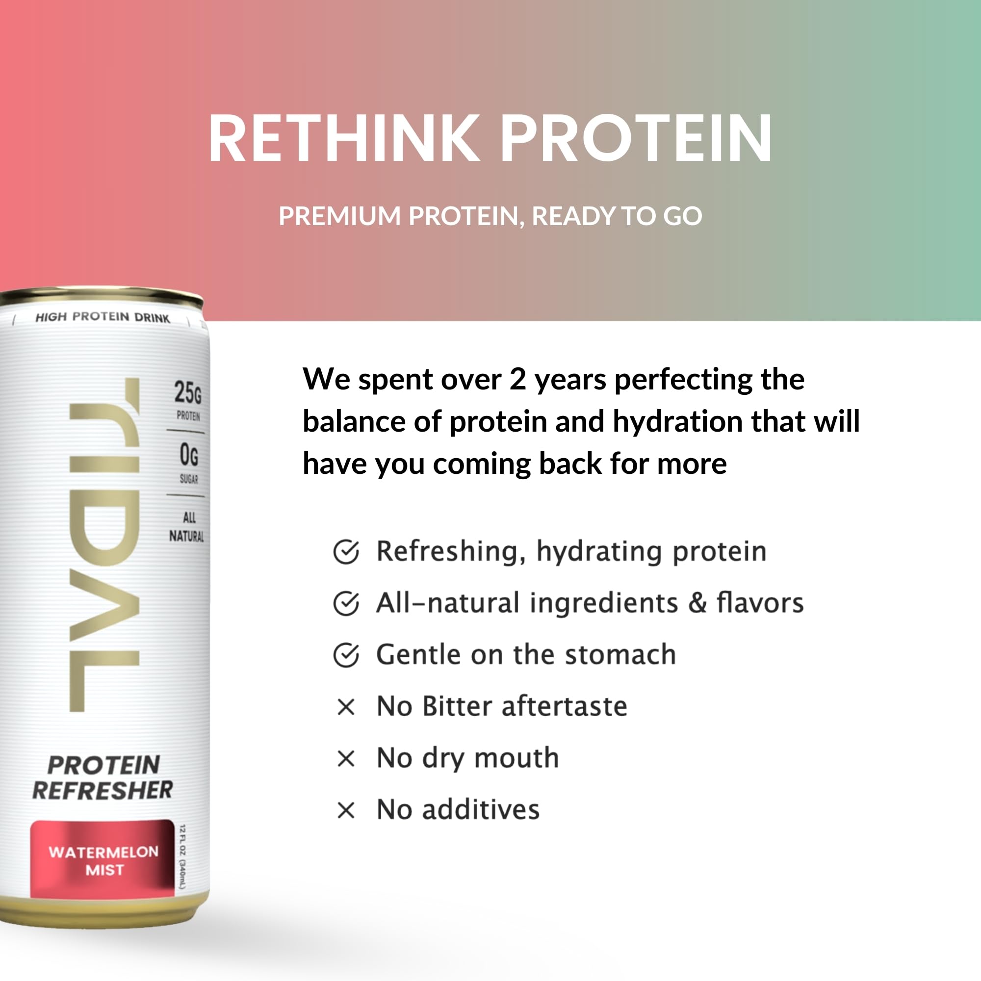 TIDAL Protein Refresher BCAAs ingredients highlight training support.