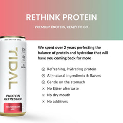 TIDAL Protein Refresher BCAAs ingredients highlight training support.