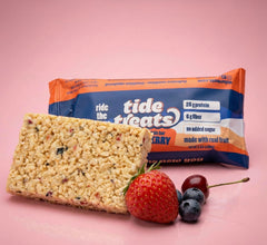 Tidetreats Crispy Rice Bar Island Berry after workout craving relief snack