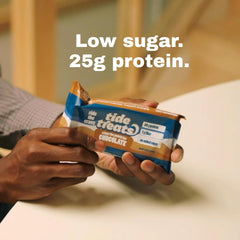 Tidetreats Crispy Rice Protein Bar gluten-free label.