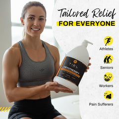 TIDL Cryotherapy Soothing Cream designed for professional use in clinics and gyms