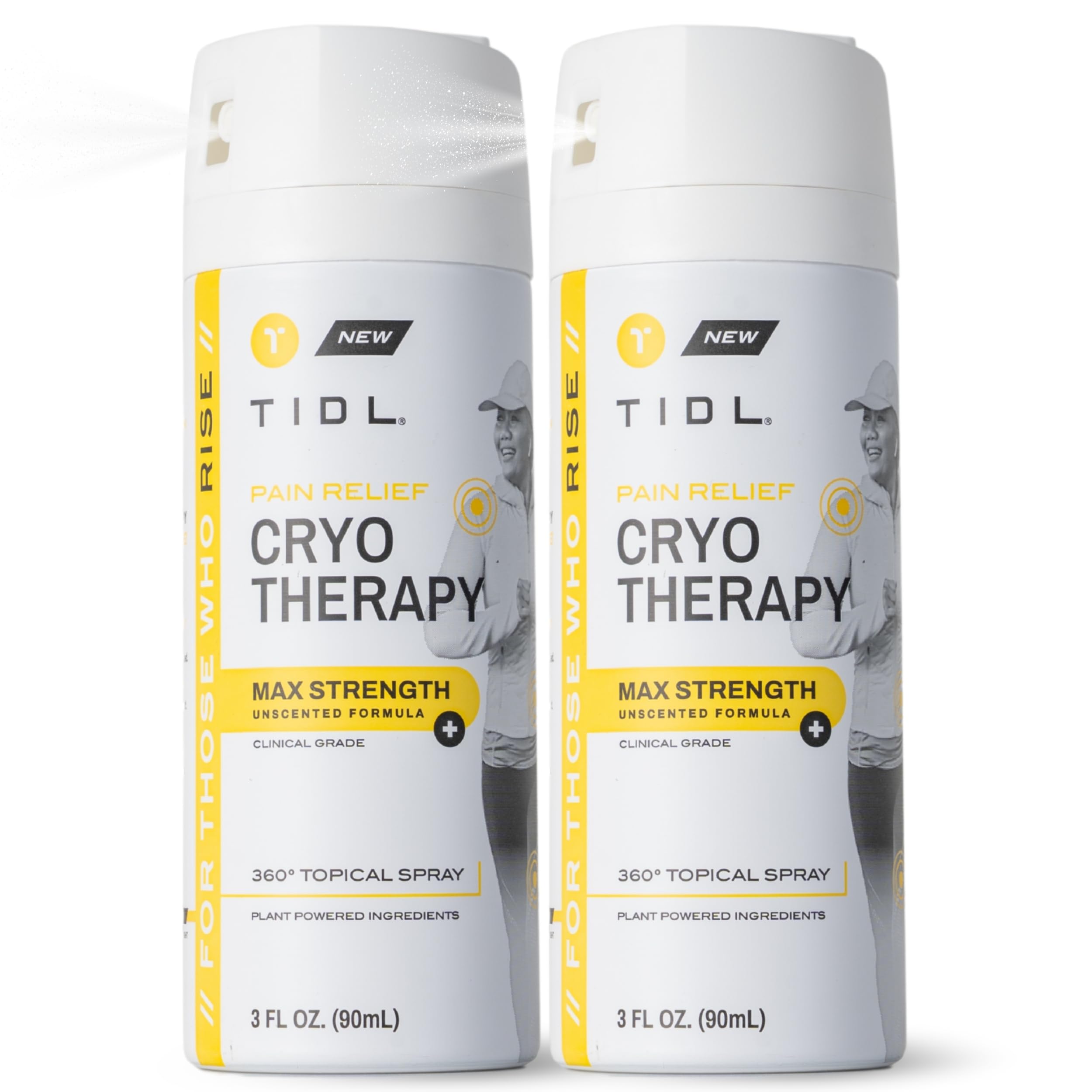 TIDL Cryotherapy Spray bottle 3 oz for fast-acting relief on muscles and joints