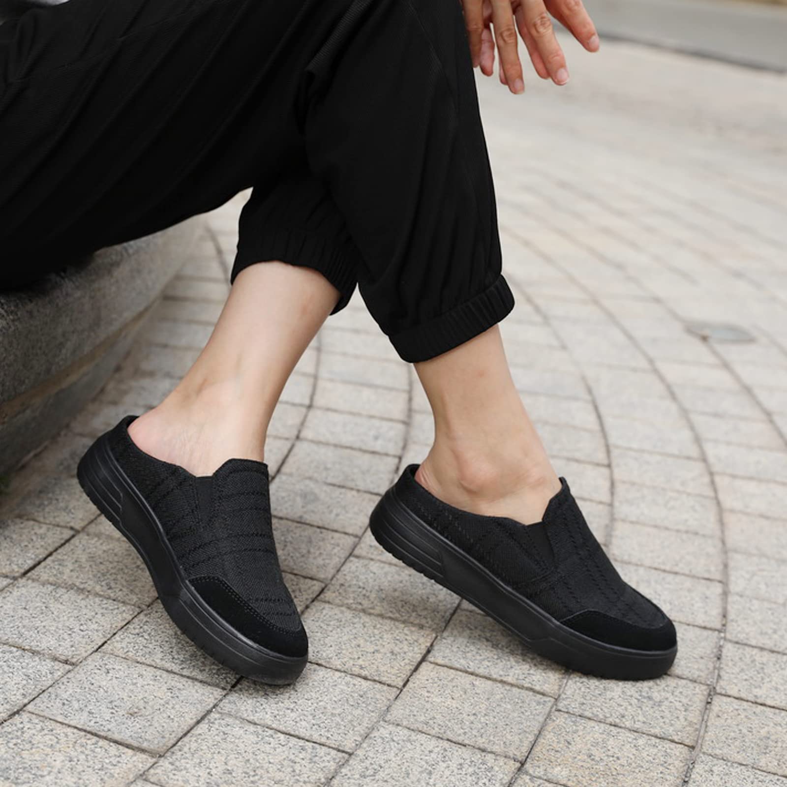 TIDU slip-on loafers with breathable suede and canvas for cool feet.