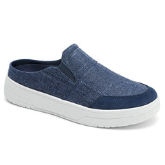 TIDU women's arch-support shoes blue front view showing all-day comfort potential.