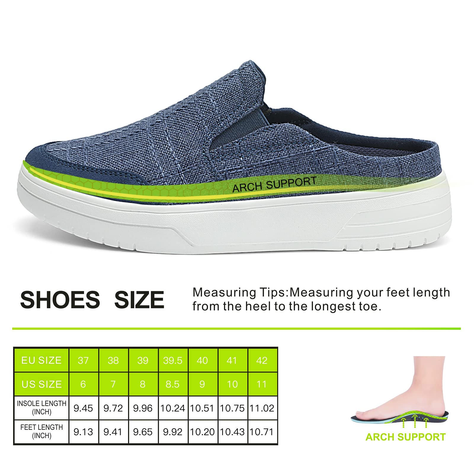 TIDU blue arch-support shoes packaging ready for gifting or daily use.