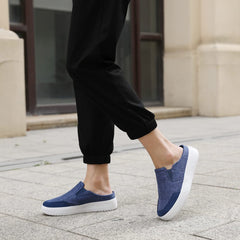 TIDU women's arch-support shoes blue side profile highlighting stability.