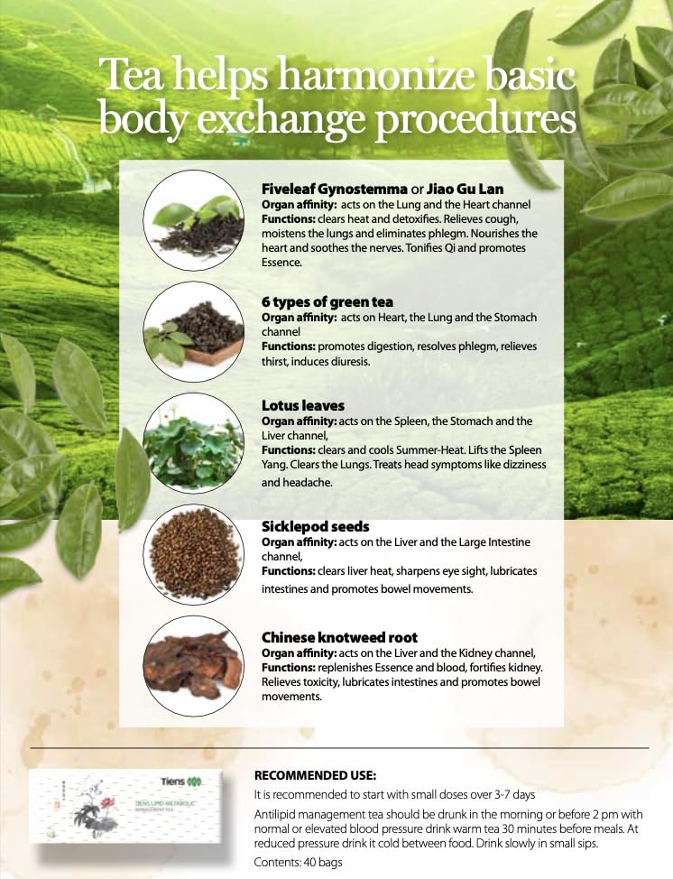TIENS Lipid Metabolic Management Tea kettle steaming as the infusion develops