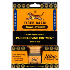 Tiger Balm Ultra Strength supports back care after overexertion.