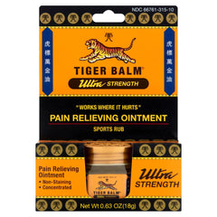 Tiger Balm Ultra Strength ointment tube close-up for targeted relief