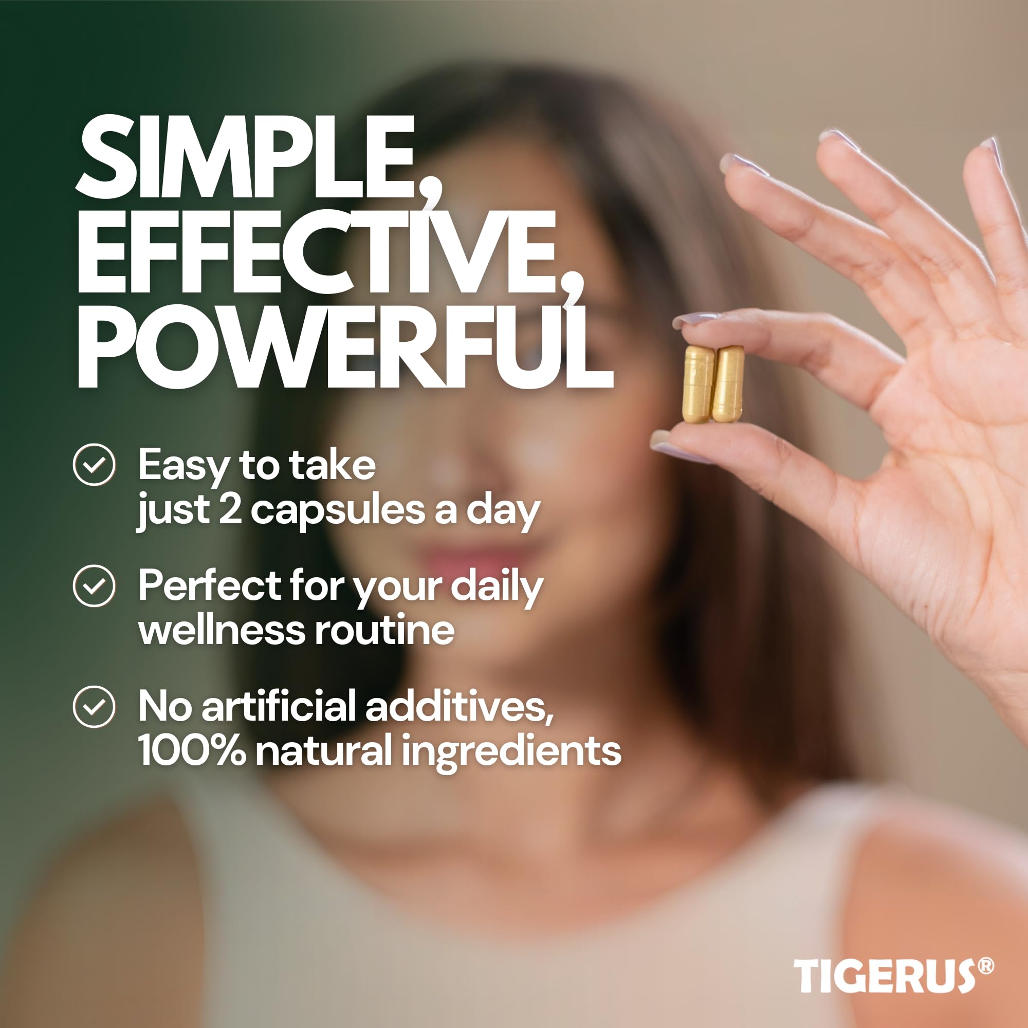 TIGERUS beta-glucans ingredient spotlight communicates immune-supporting compounds.