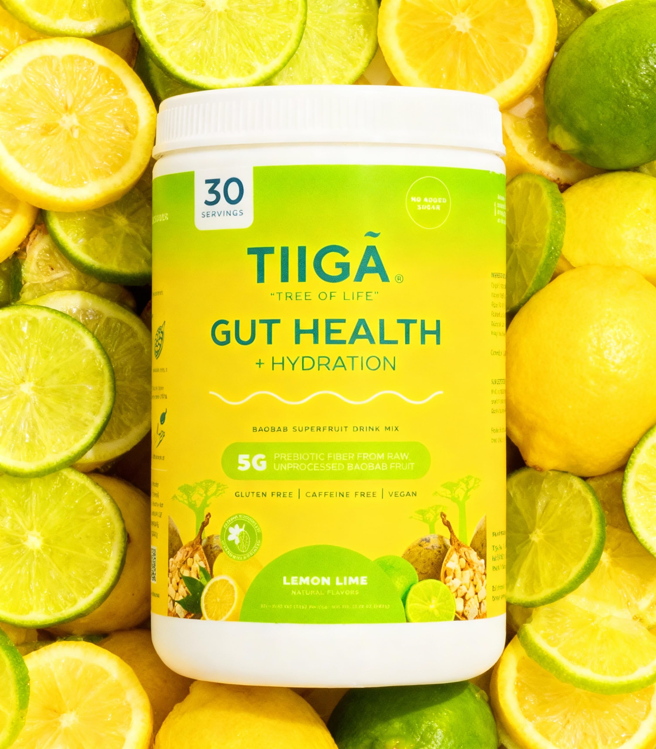 Tiiga immune-support vitamin C vibe in a refreshing lemon-lime mix