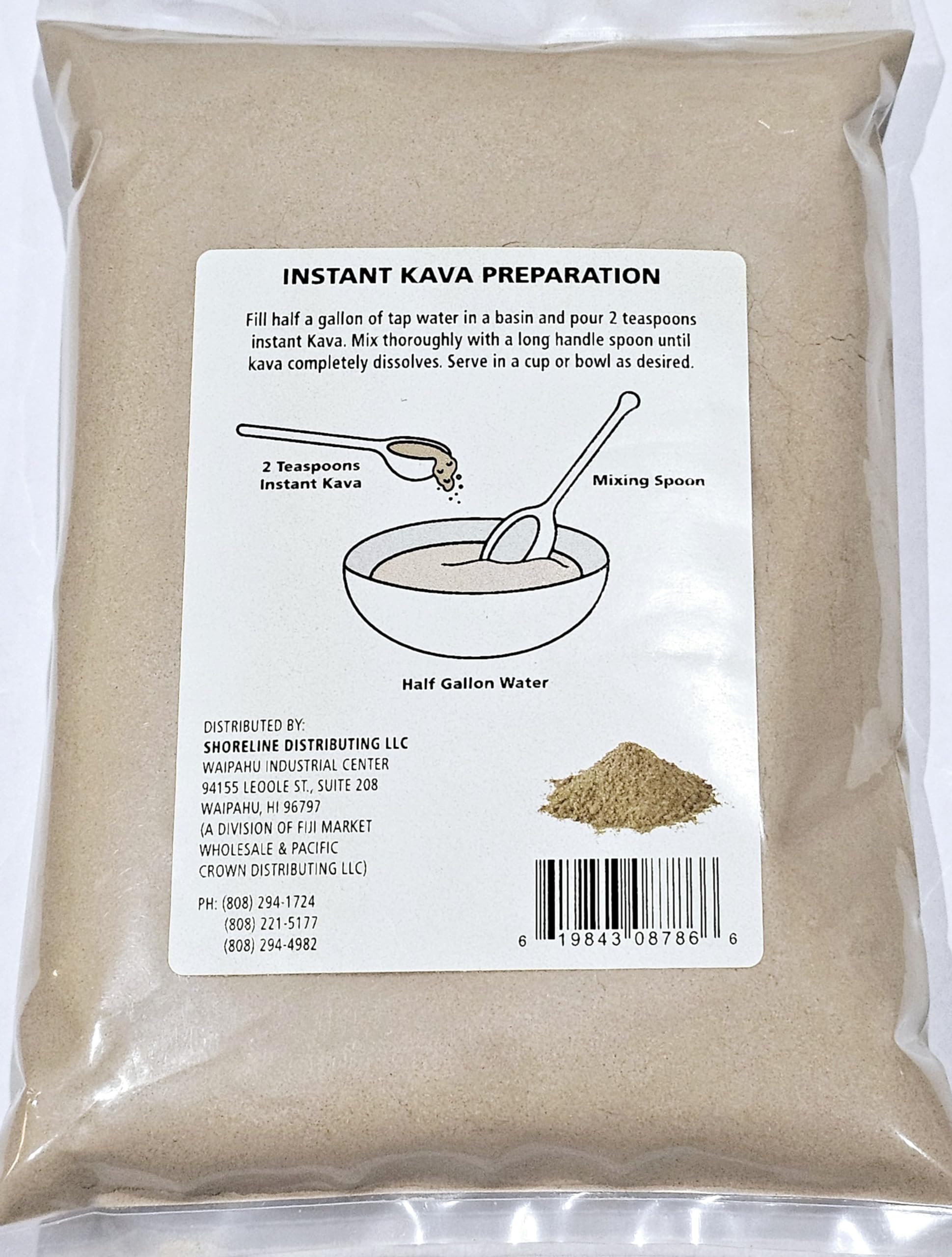 Tikaram's Instant Kava Powder ready-mix scene highlights portable convenience for on-the-go use.
