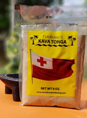 Tikaram's Kava Tonga bottle for relaxing evenings and social rituals.