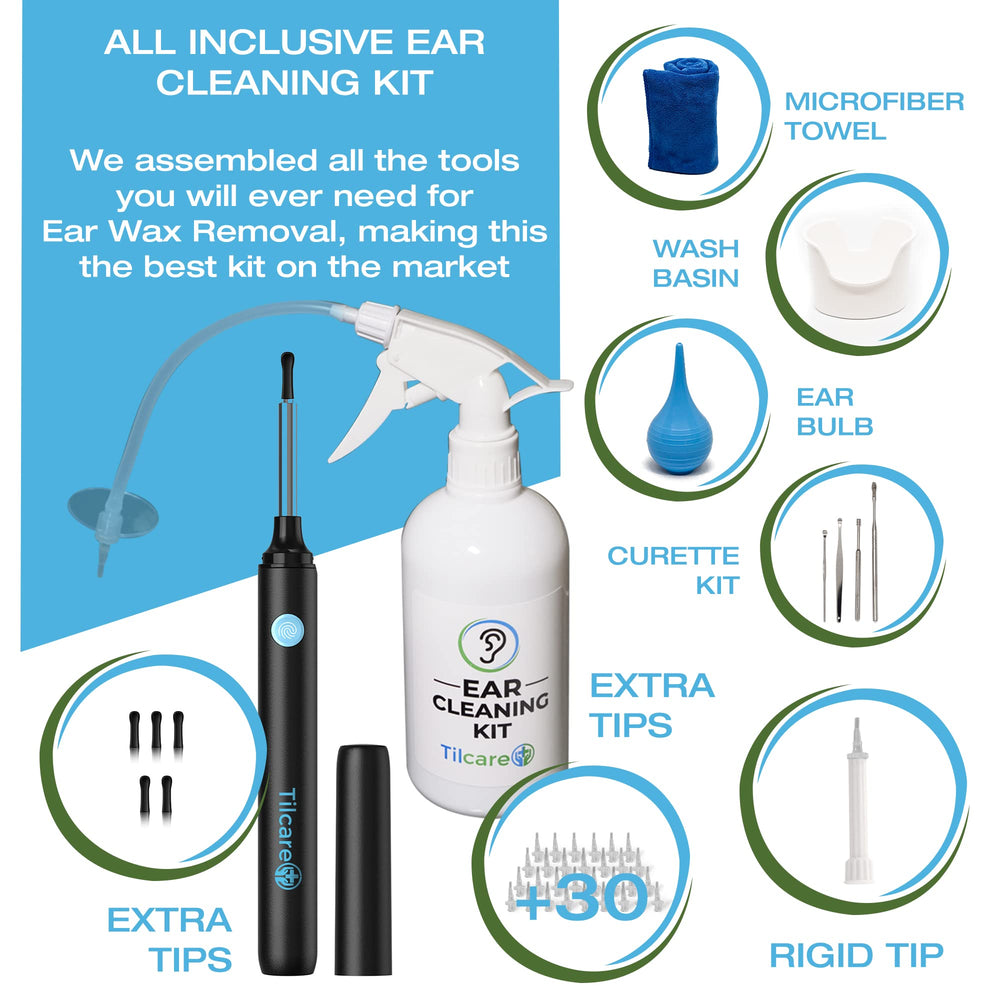 Tilcare ear irrigation wash system facilitates gentle, at-home ear care.