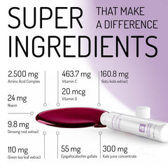 Timeblock CollagenMAX ready-to-drink shot being poured for easy daily intake.